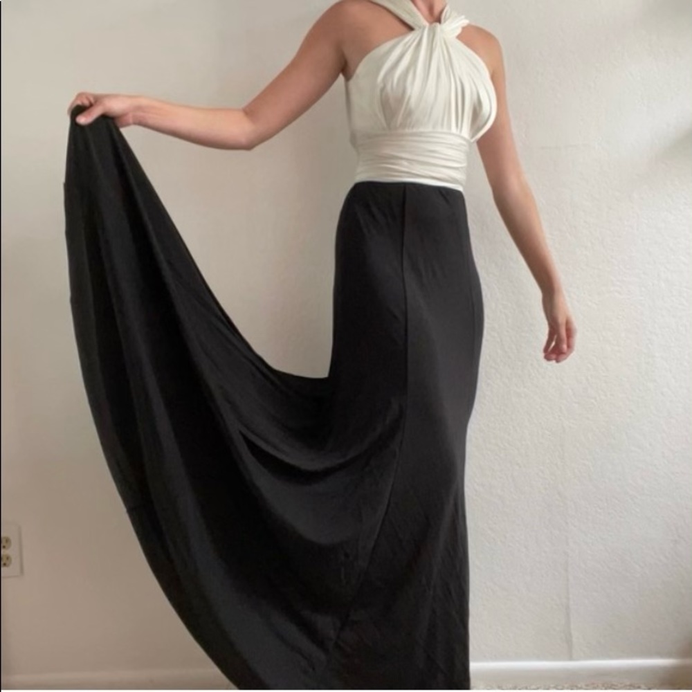 Vera Wang knotted neckline formal gown NWT